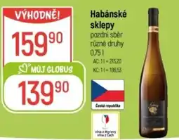 Globus Habánské sklepy pozdní sběr nabídka