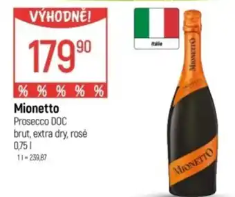 Globus Mionetto Prosecco DOC nabídka