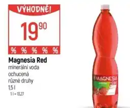 Globus Magnesia Red minerální voda Ochucená nabídka