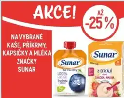 Globus Na vybrané kaše, příkrmy, kapsičky a mléka značky sunar nabídka