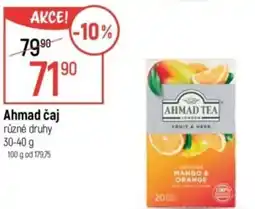Globus Ahmad čaj nabídka