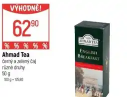 Globus Ahmad Tea černý a zelený čaj nabídka