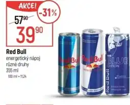 Globus Red Bull energetický nápoj nabídka