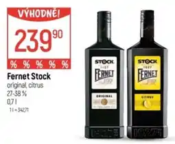 Globus Fernet Stock original, citrus 27-38% nabídka