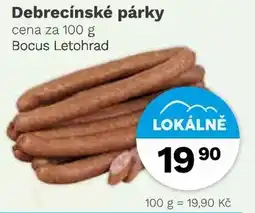Konzum Debrecínské párky nabídka