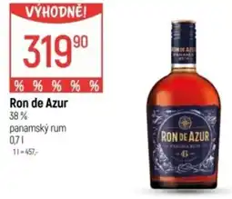 Globus Ron de Azur 38% panamský rum nabídka