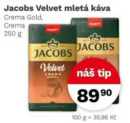 Konzum JACOBS Velvet mletá káva nabídka