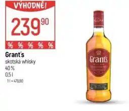 Globus Grant's skotská whisky 40% nabídka