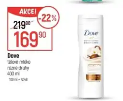 Globus Dove tělové mléko nabídka