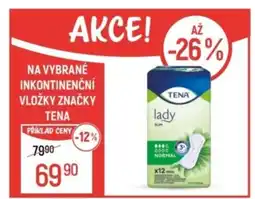 Globus Na vybrané inkontinenční vložky značky TENA nabídka
