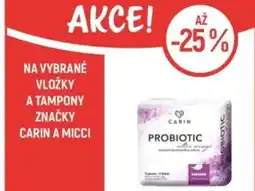Globus Na vybrané vložky a tampony značky carin a micci nabídka