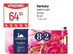 Globus Harmony toaletní papír nabídka