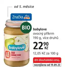 dm drogerie Babylove nabídka