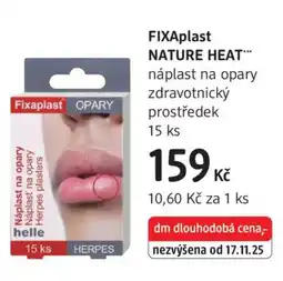 dm drogerie FIXAPLAST Nature heat nabídka