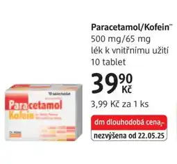 dm drogerie Paracetamol kofein nabídka