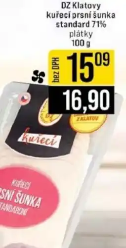 Jip DZ Klatovy kuřecí prsní šunka standard 71% plátky nabídka