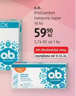 dm drogerie PROCOMFORT O.b. nabídka