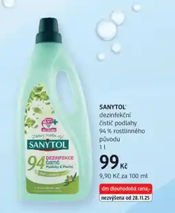 dm drogerie Sanytol nabídka