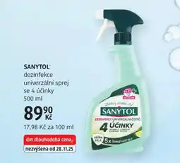 dm drogerie Sanytol nabídka