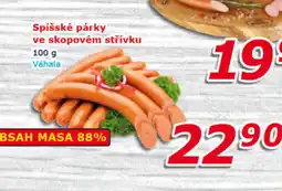 ESO MARKET Spišské párky ve skopovém střívku nabídka
