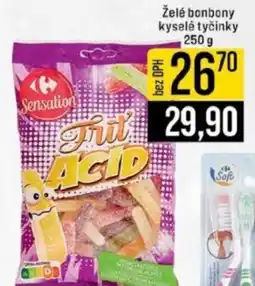 Jip Želé bonbony kyselé tyčinky nabídka