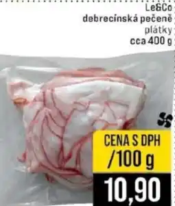 Jip Le&Co debrecínská pečeně plátky nabídka