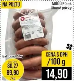 Jip MUUU Pisek libové párky nabídka