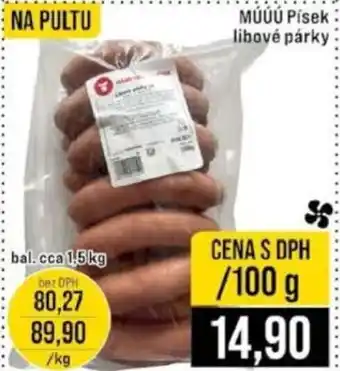 MUUU Pisek libové párky
