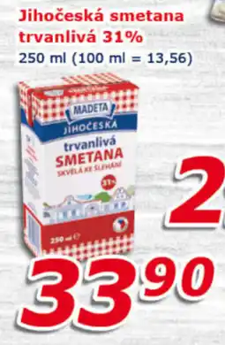 ESO MARKET Jihočeská smetana trvanlivá 31% nabídka