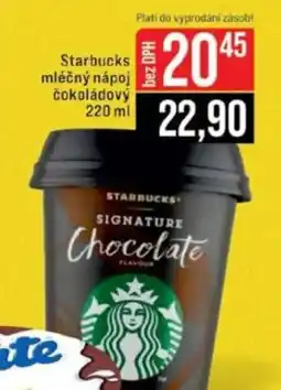 Jip Starbucks mléčný nápoj čokoládový nabídka