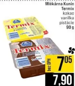 Jip Mlékárna Kunín Termix kakao nabídka