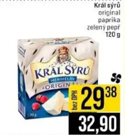 Jip Král sýrů original paprika zelený pepř nabídka