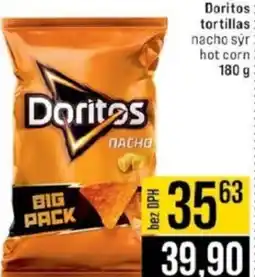 Jip Doritos tortillas nacho syr hot corn nabídka