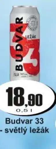 Adam Budvar 33 - světlý ležák nabídka