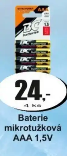 Adam Baterie mikrotužková AAA 1,5V nabídka