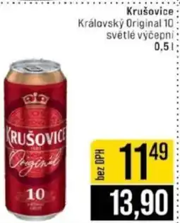 Jip Krušovice Královský Original 10 světlé výčepní nabídka