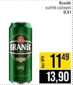 Jip Braník světlé výčepní nabídka