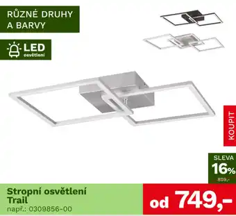 Asko Stropní osvětlení Trail nabídka