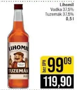 Jip Lihomil Vodka 37,5% Tuzemak 37,5% nabídka