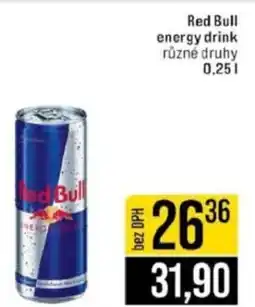 Jip Red Bull energy drink nabídka