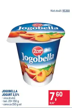 Makro ZOTT Jogobella jogurt 2,5% nabídka