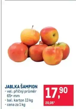 Makro Jablka šampion nabídka
