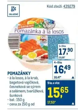 Makro Pomazánky nabídka