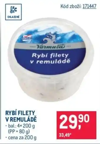 Makro Rybí filety v remuládě nabídka