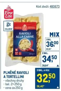 Makro Plněné ravioli a tortellini nabídka