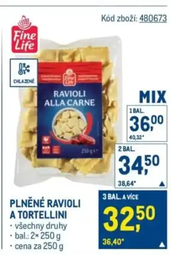 Plněné ravioli a tortellini