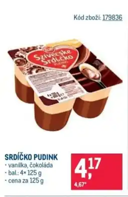 Makro Srdíčko pudink nabídka