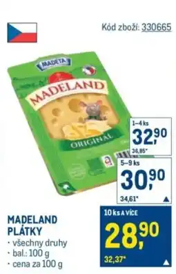 Makro MADETA Madeland plátky nabídka