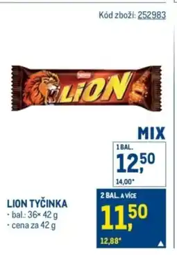 Makro Lion tyčinka nabídka