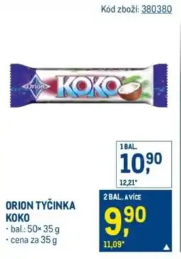 Makro Orion tyčinka Koko nabídka